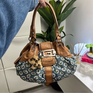 Denim Guess Shoulder Bag